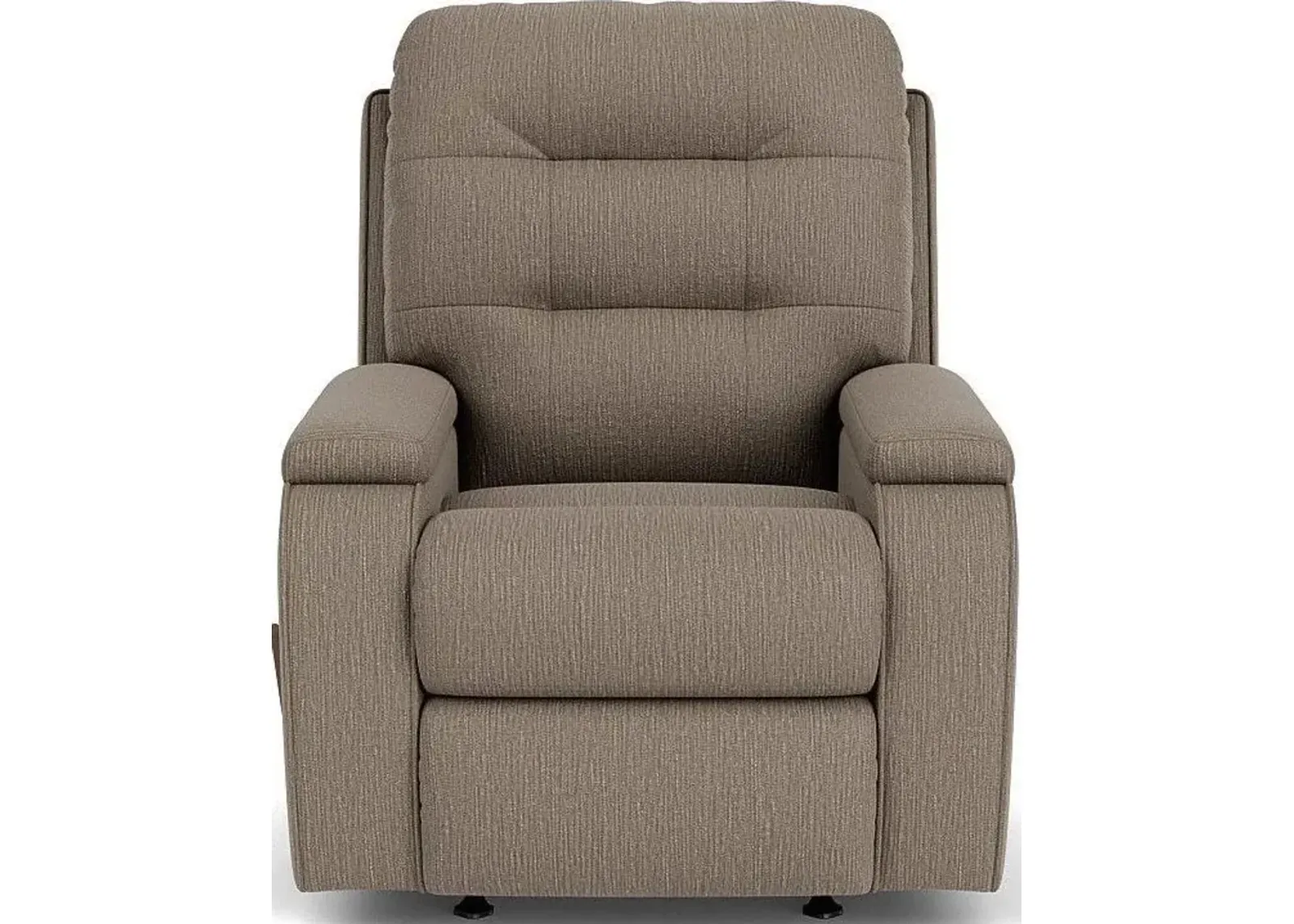 Flexsteel Kerrie Brown Pewter Rocking Manual Recliner