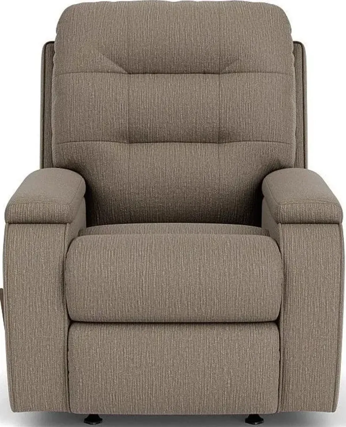 Flexsteel Kerrie Brown Pewter Rocking Manual Recliner