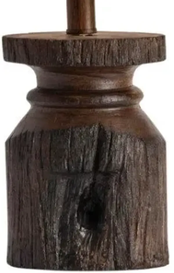 Crestview Barn Dark Brown/Light Brown Accent Lamp