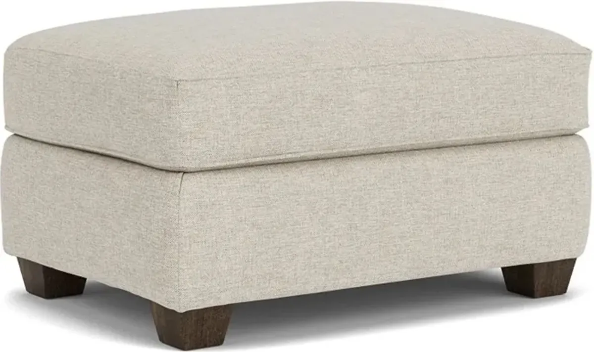 Flexsteel South Haven White Vanilla Ottoman