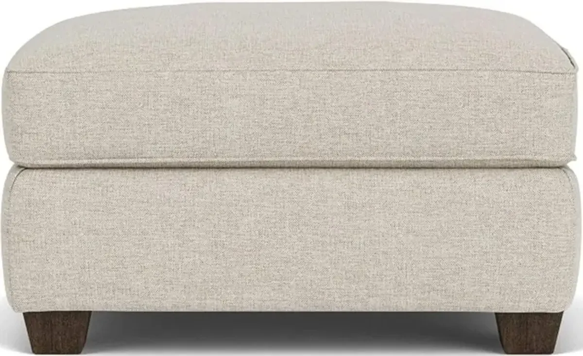 Flexsteel South Haven White Vanilla Ottoman