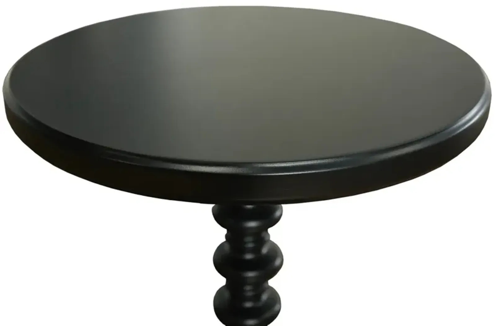 Powell Black Round Spindle Table