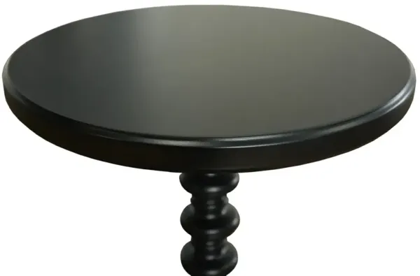 Powell Black Round Spindle Table