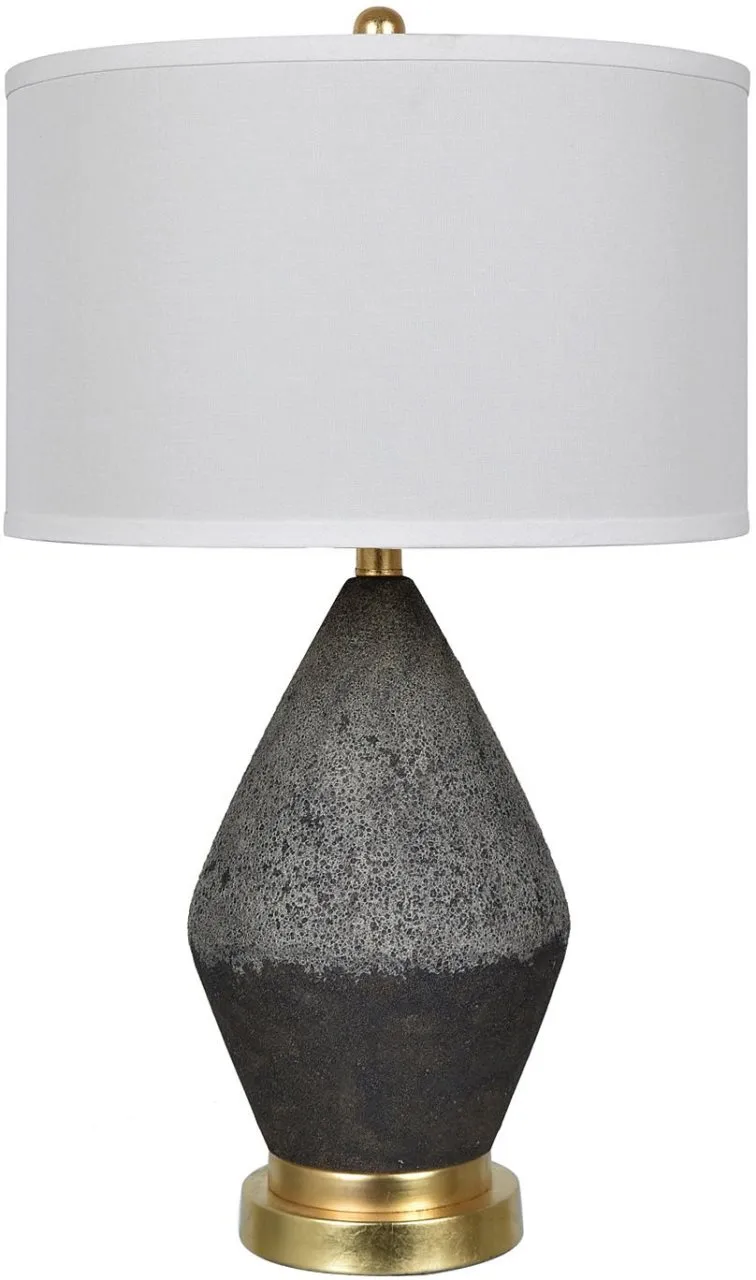 TANGE BLACK STONE TABLE LAMP