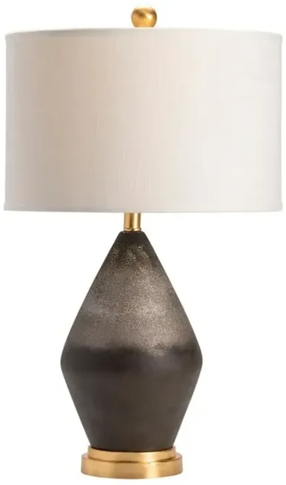 Crestview Tange Black Stone Table Lamp