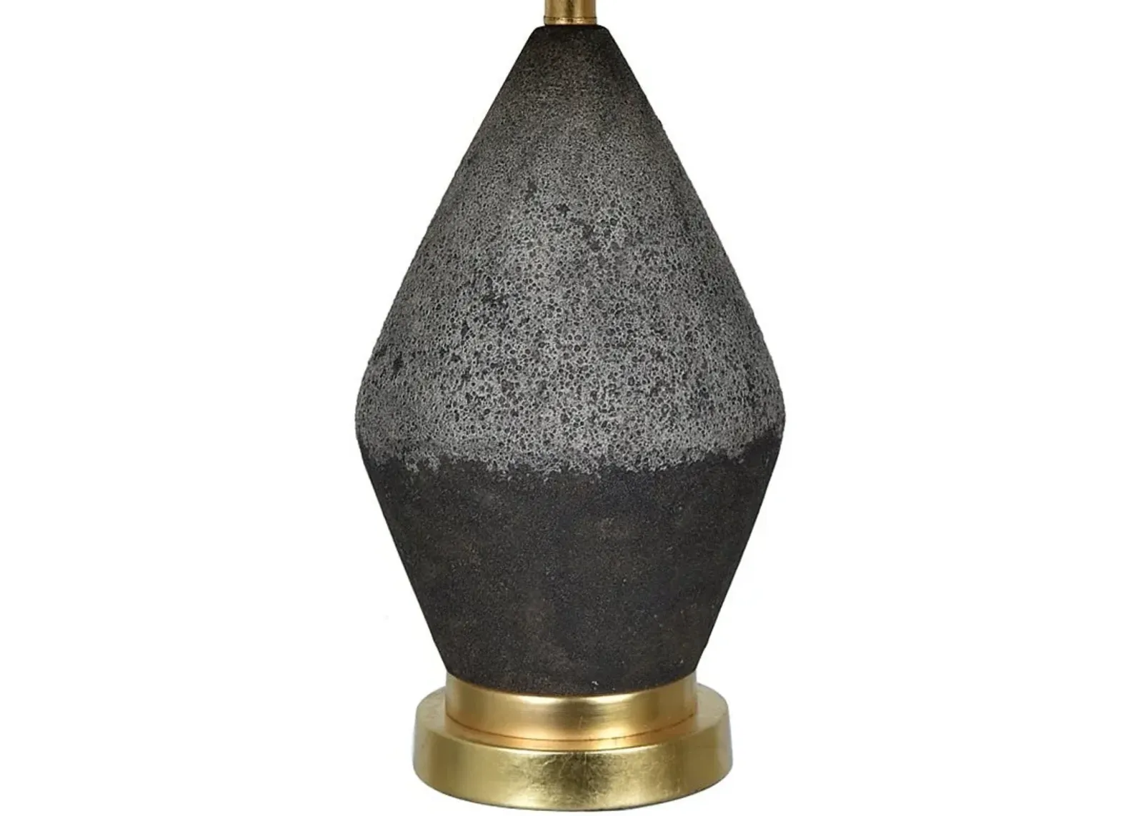 Crestview Tange Black Stone Table Lamp