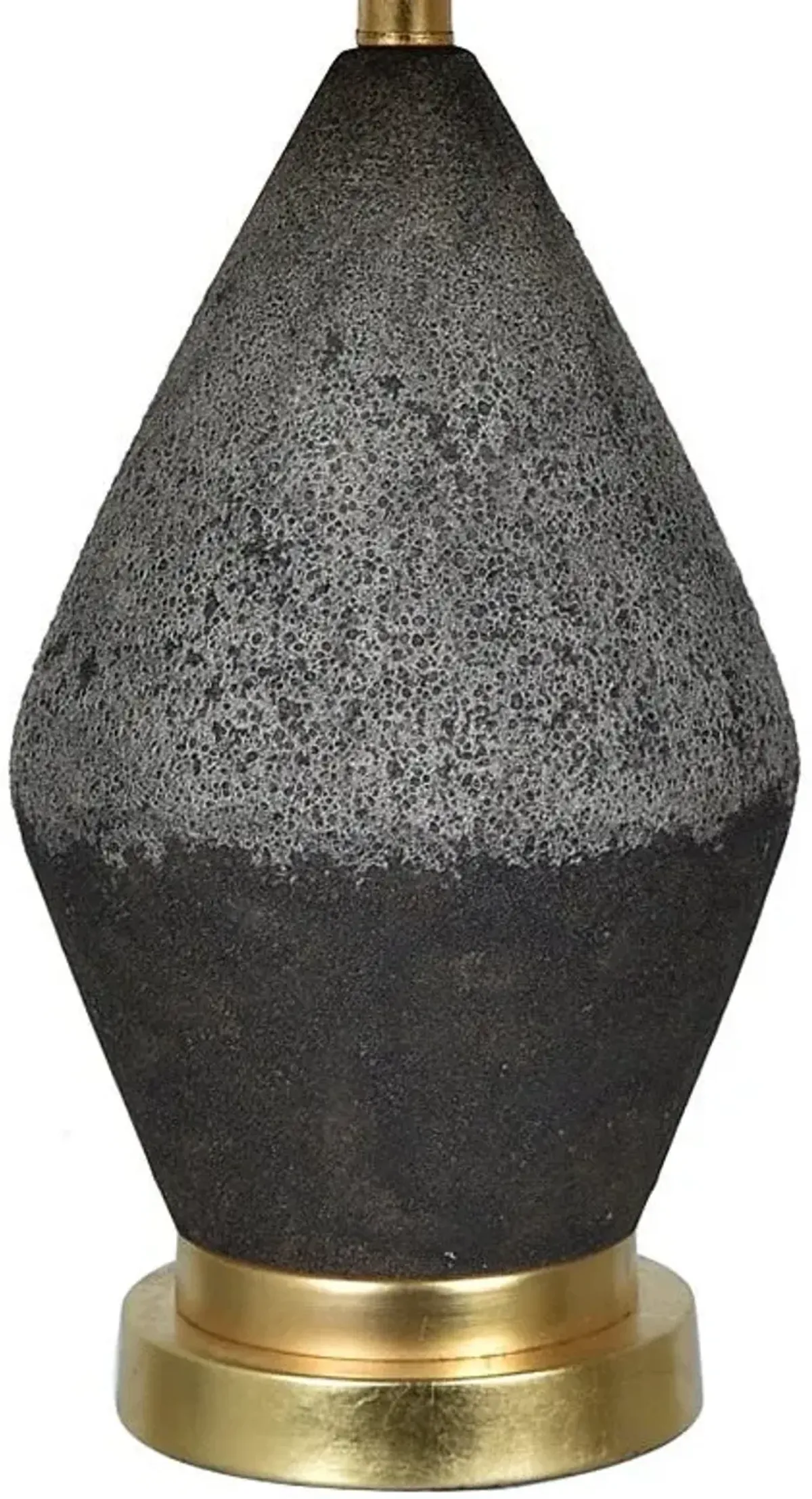 Crestview Tange Black Stone Table Lamp