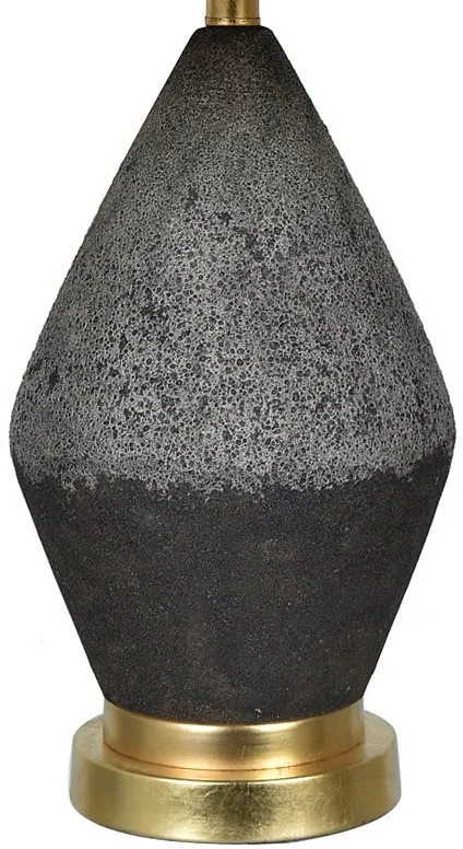 TANGE BLACK STONE TABLE LAMP