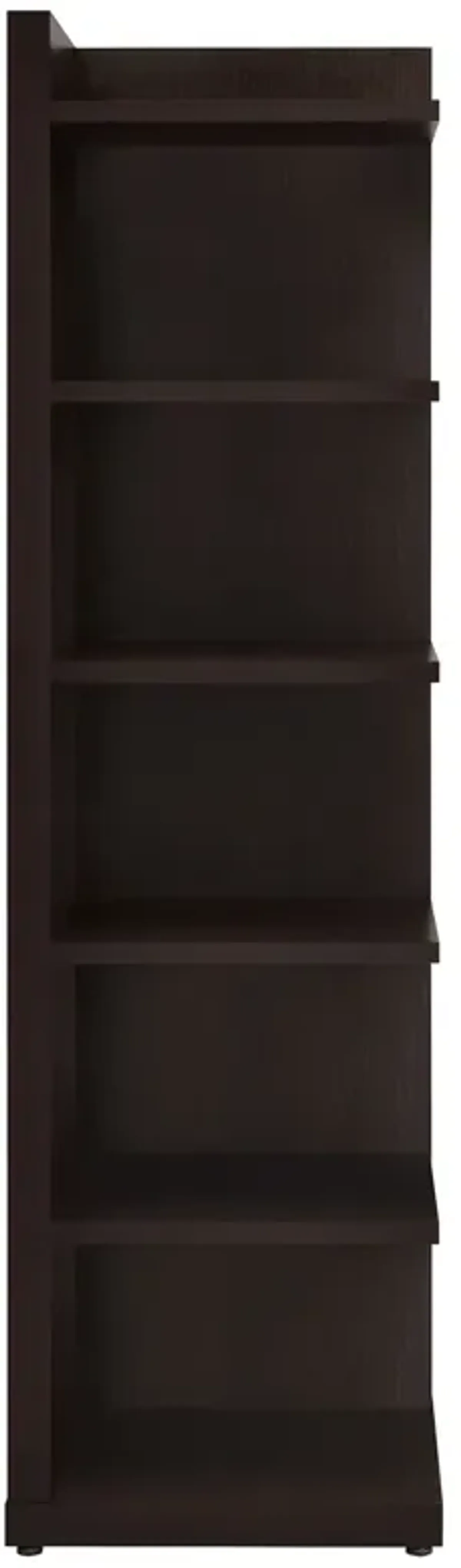 Coaster Alder 71 Inch 6-Shelf Corner Bookcase Cappuccino