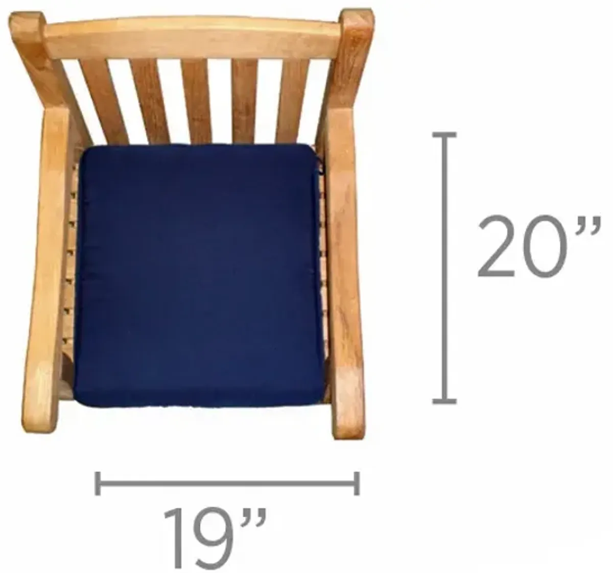 ONE-SEATER OUTDOOR NAVY CUSHION