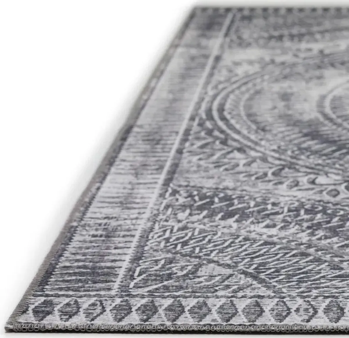 Dalyn Faded Medallion Antique Pewter 5'X8' Area Rug