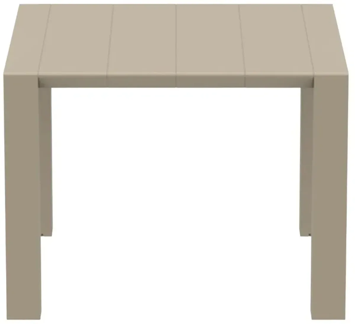 Compamia Resin Top Indoor- Outdoor Rectangular Dining Table in Taupe