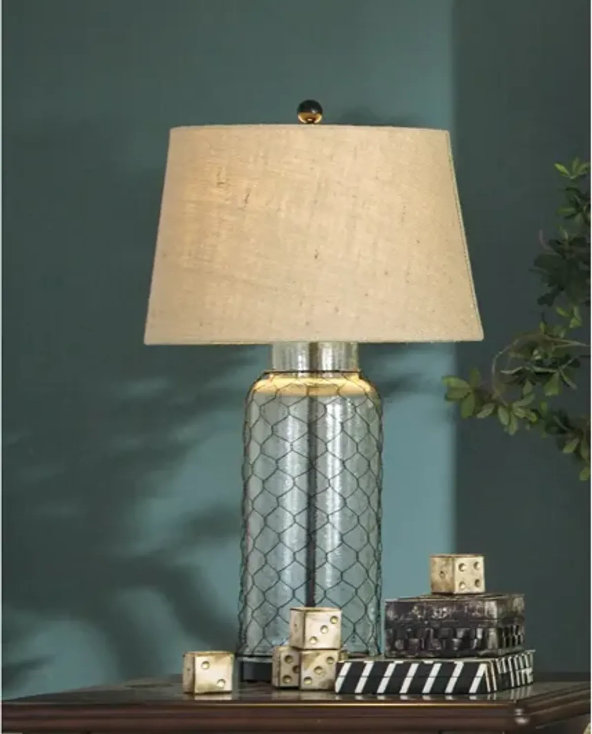 Ashley Sharmayne Table Lamp Transparent Signature Design