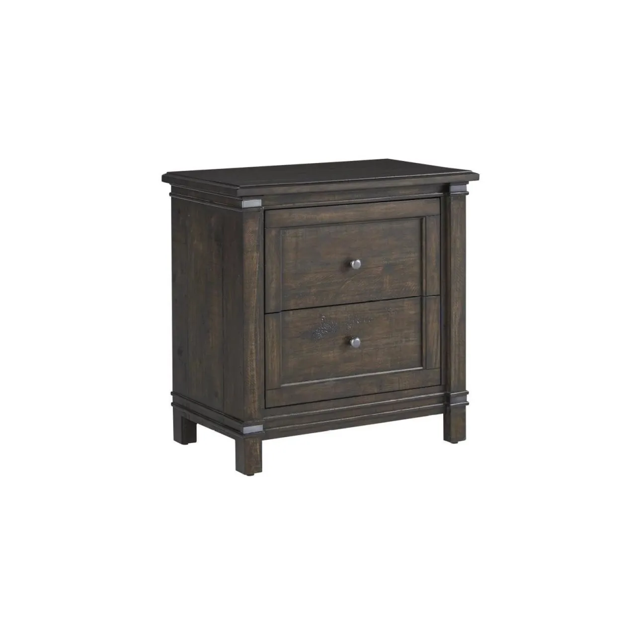 FARMWOOD WHISKEY BARRELL 2-DRAWER NIGHTSTAND