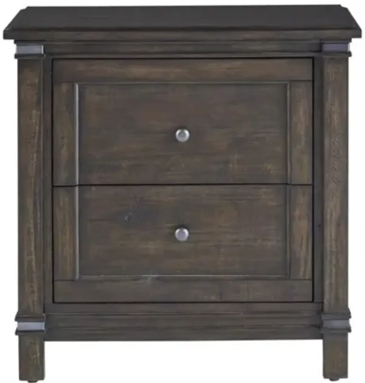 FARMWOOD WHISKEY BARRELL 2-DRAWER NIGHTSTAND