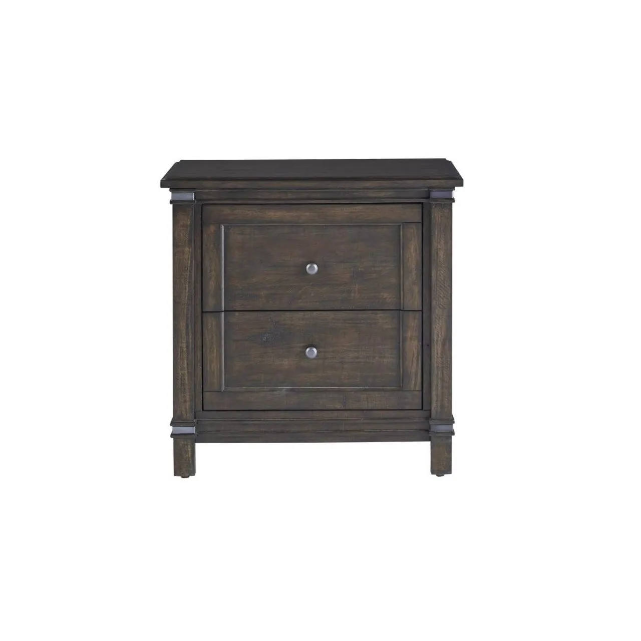 FARMWOOD WHISKEY BARRELL 2-DRAWER NIGHTSTAND