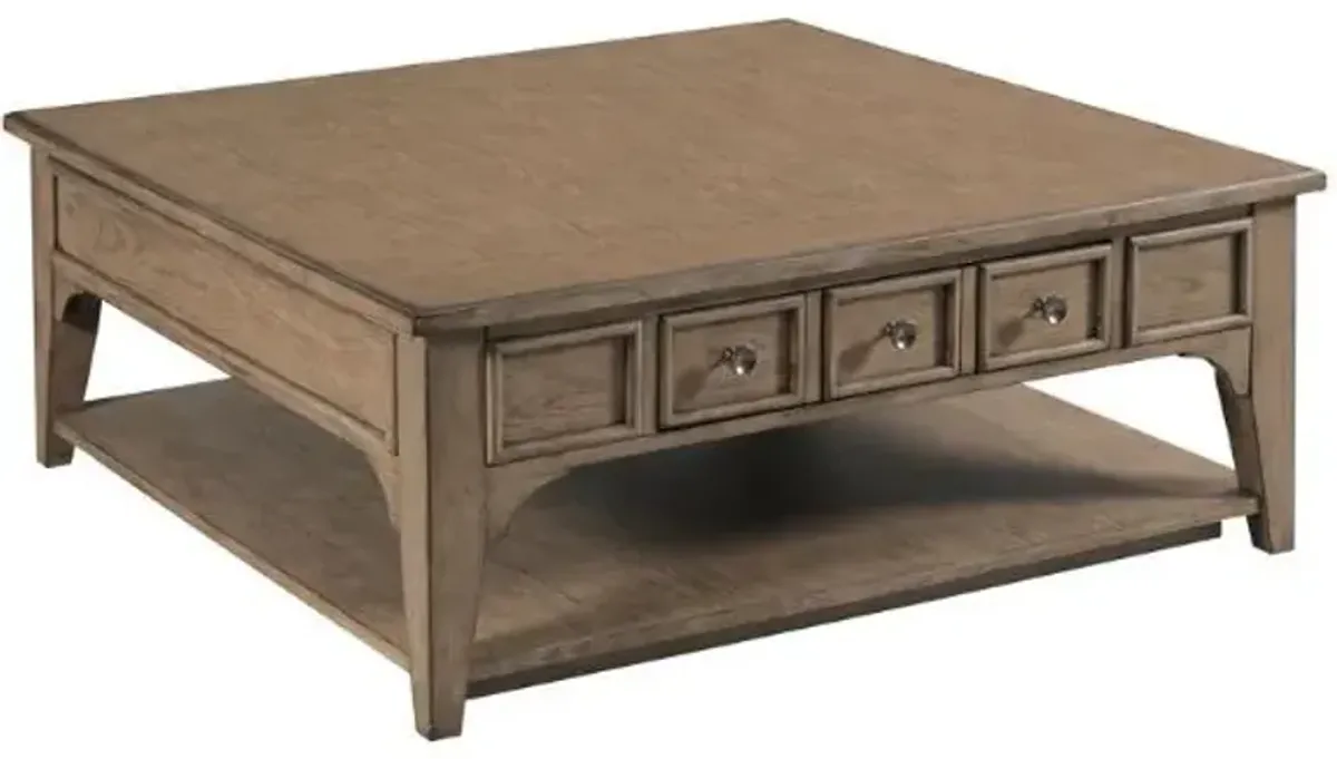 Hammary Carmine Latte Beatrix Square Coffee Table