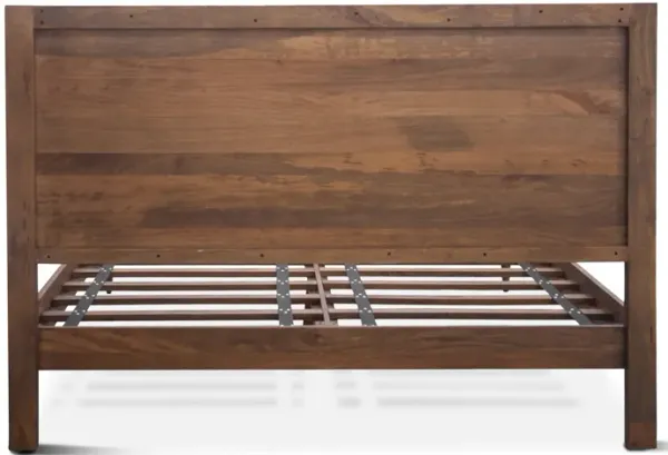 Home Trends Design Santa Cruz Two-Tone Mango Wood Queen Bed