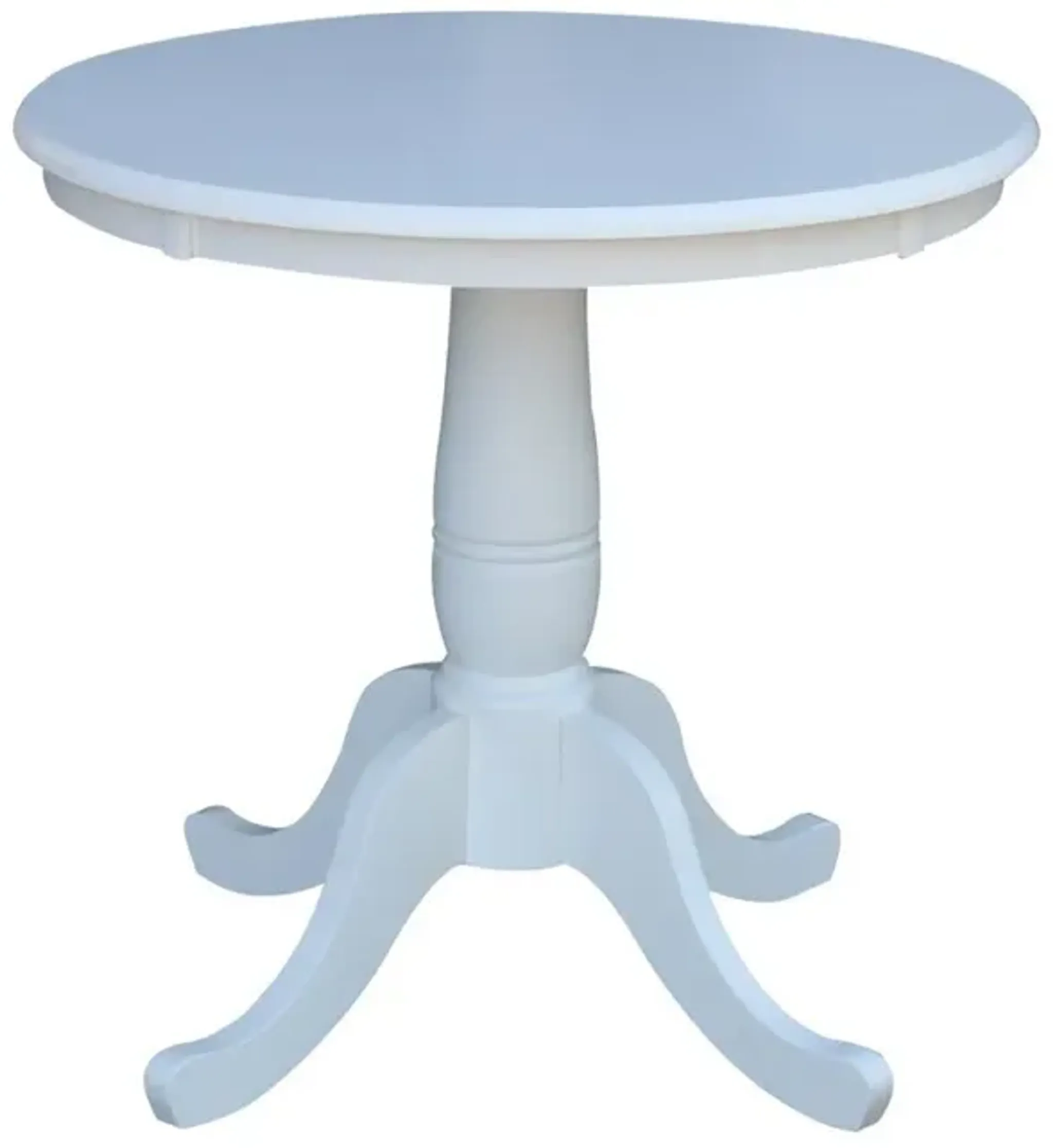 Dining Essentials 30 Inch Round Table Top With 30 Inch Traditional ...