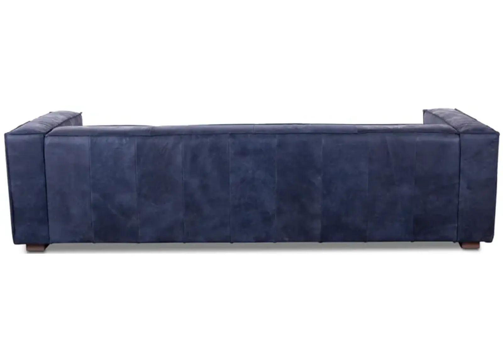 GROSVENOR ANTIQUE BLUE ITALIAN LEATHER SOFA