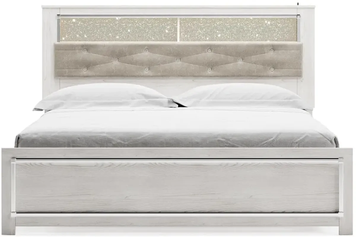 Ashley Altyra White King Panel Bookcase Bed