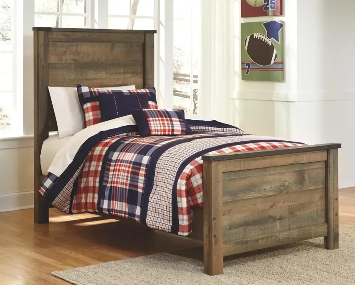 Ashley Trinell Rustic Brown Twin Panel Bed