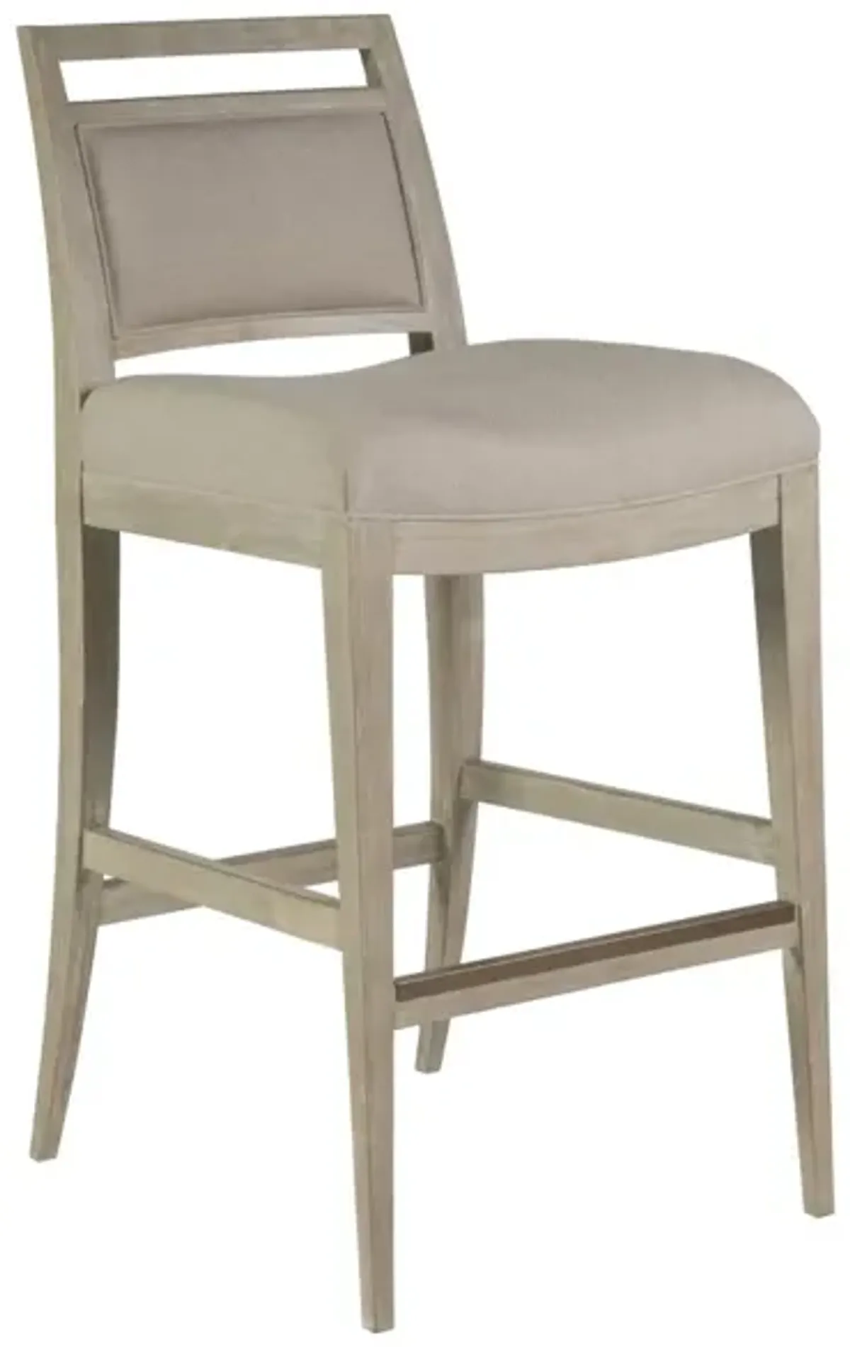 Artistica Home by Lexington Cohesion Program Nico 30.5 Inch Upholstered Wood Bar Stool White Washed/Beige