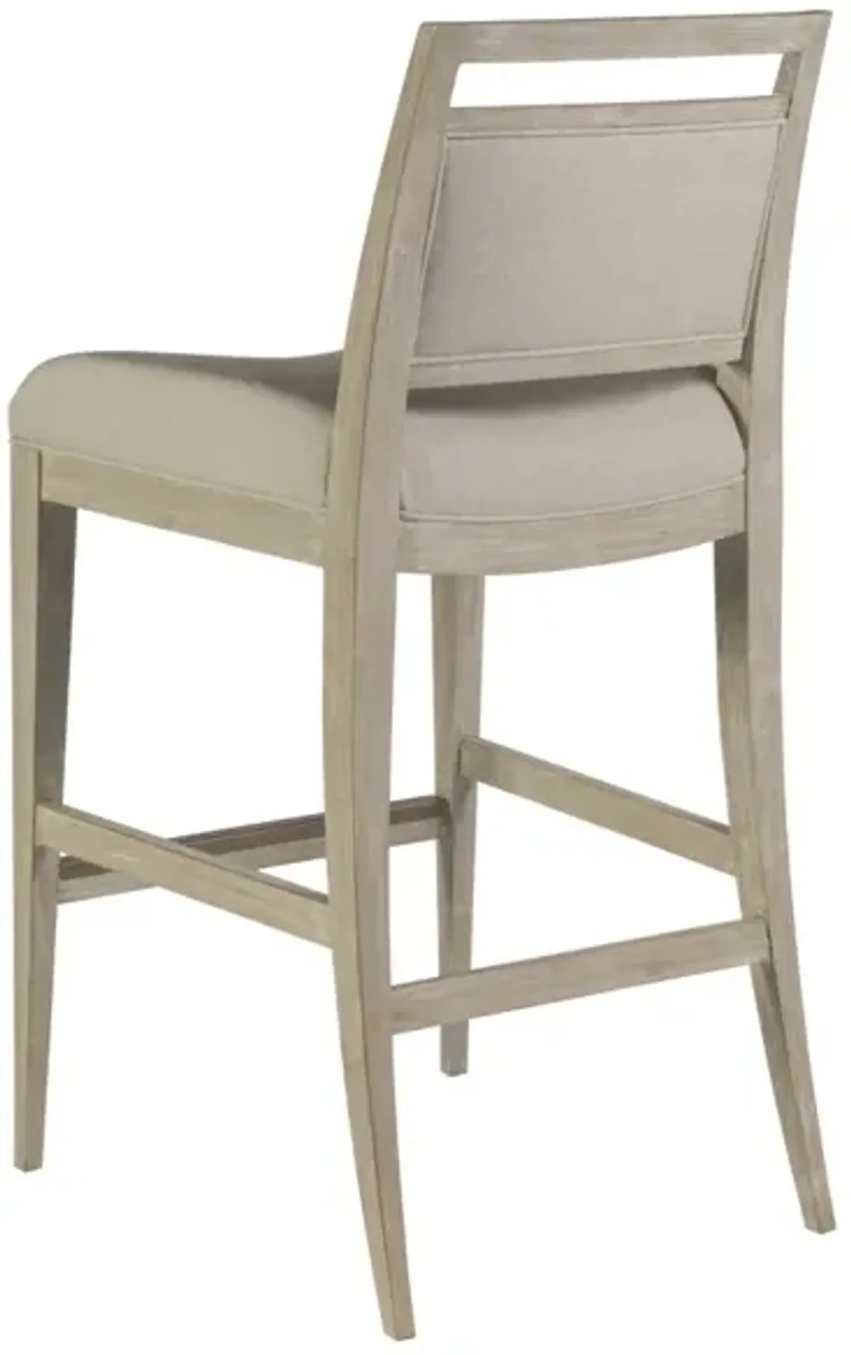 Nico 30.5 Inch Upholstered Wood Bar Stool White-Washed/Beige - Cohesion Program