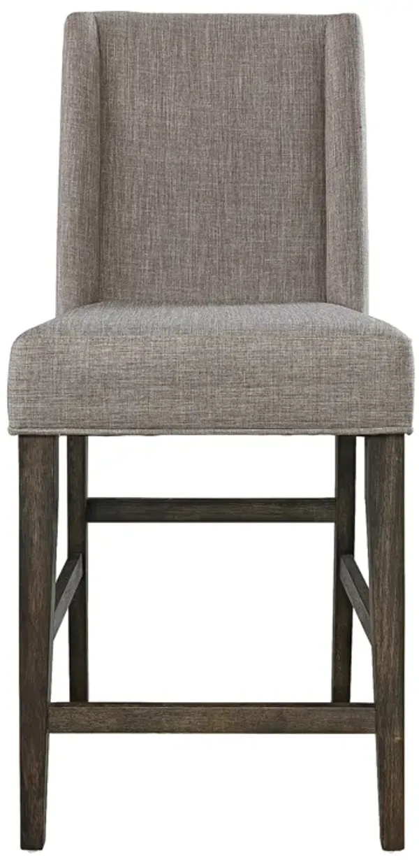Liberty Furniture Double Bridge Dark Chestnut Upholstered Counter-Height Chair
