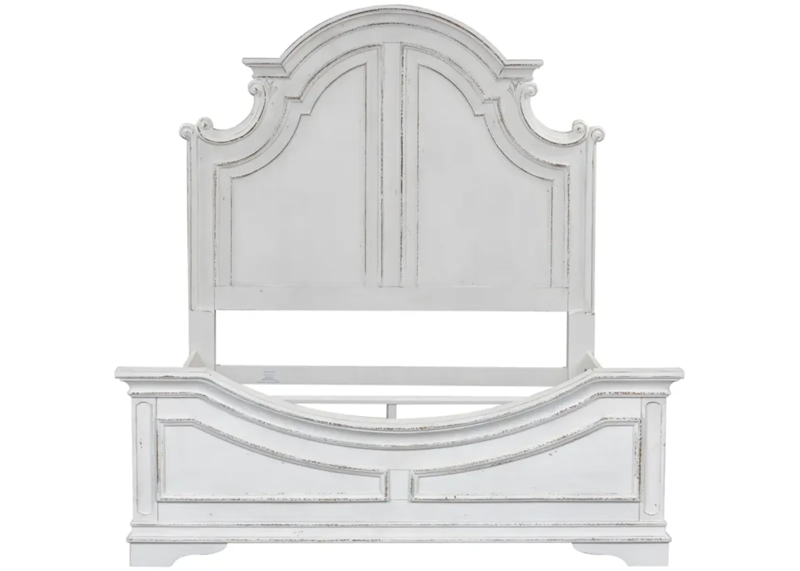 Complete Queen Bedroom Set - Panel Bed, Dresser, Mirror & Chest - Magnolia Manor