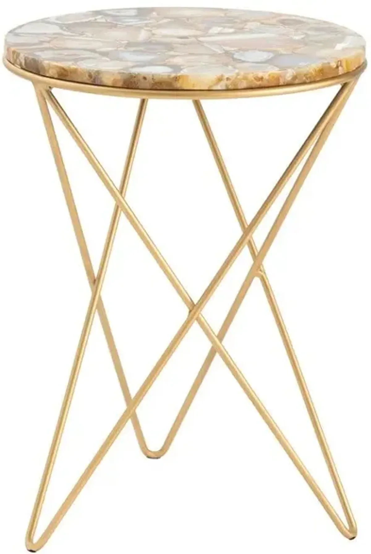 OLIVIA GOLD ACCENT TABLE