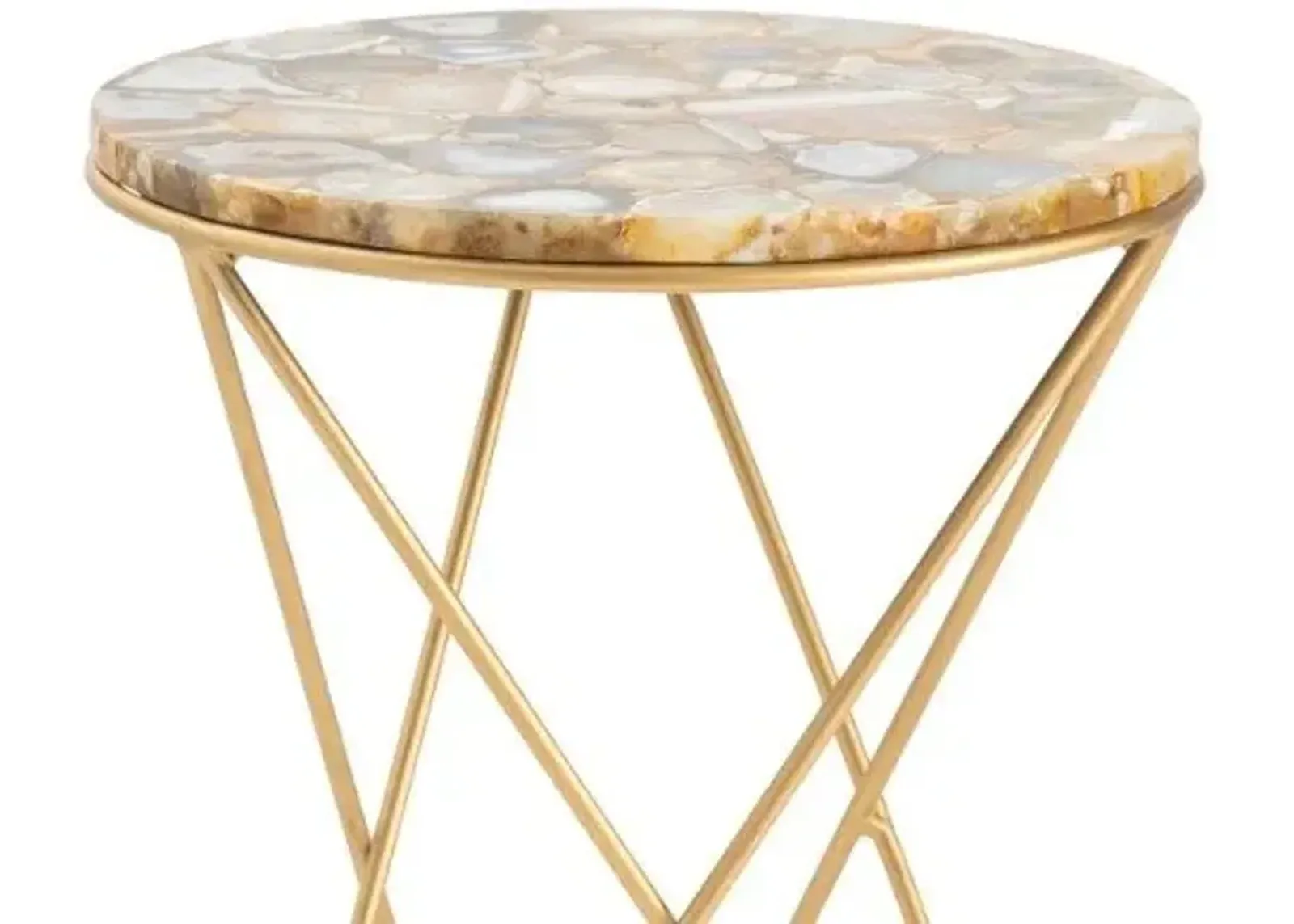 OLIVIA GOLD ACCENT TABLE