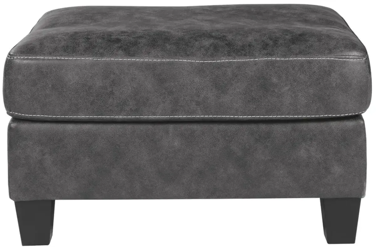 Ashley Venaldi Ottoman Gunmetal Benchcraft