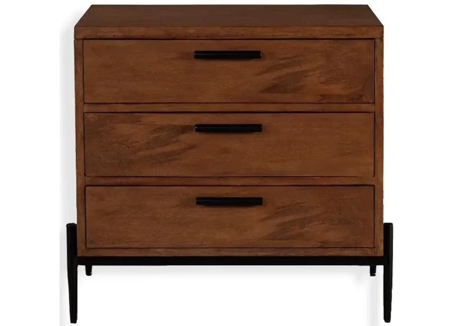 Noble Furniture Pacifica 1-Drawer Nightstand in Tobacco Leaf Finish