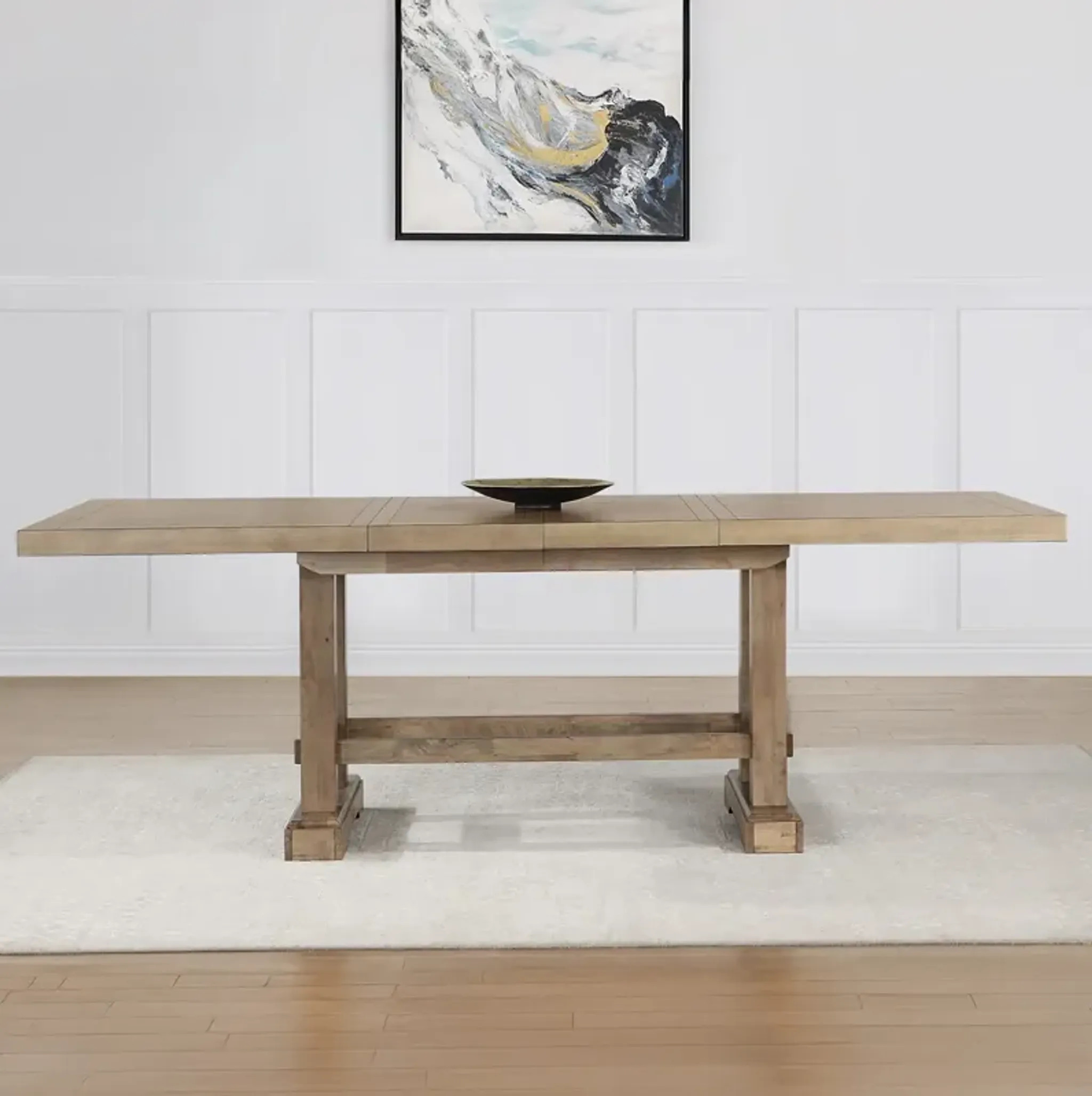 Napa 108 Inch Counter Height Table With2 18 Inch Leaves Sand Hudsons ...