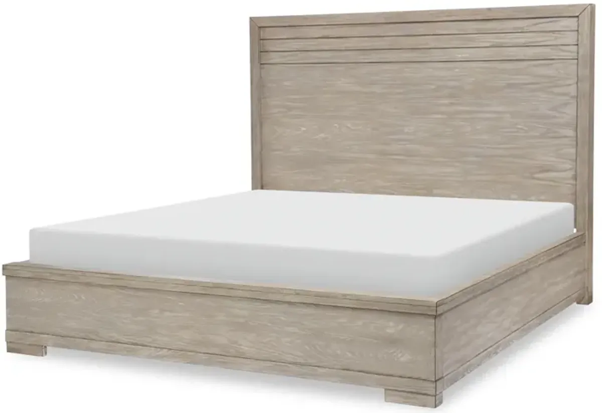 Legacy Classic Complete Panel Bed King Light Oak Finish Westwood Light