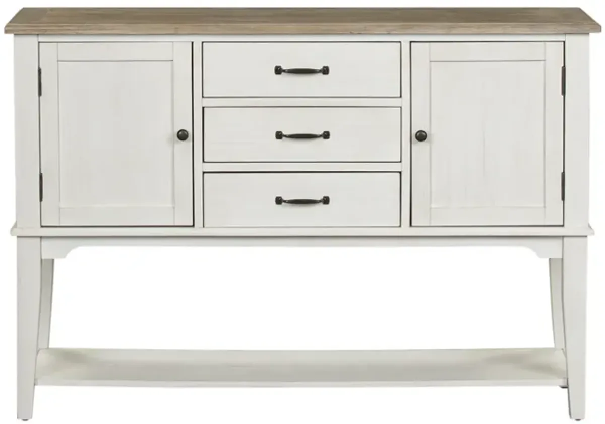 Liberty Furniture Summerville Gray/Soft White Wash Server