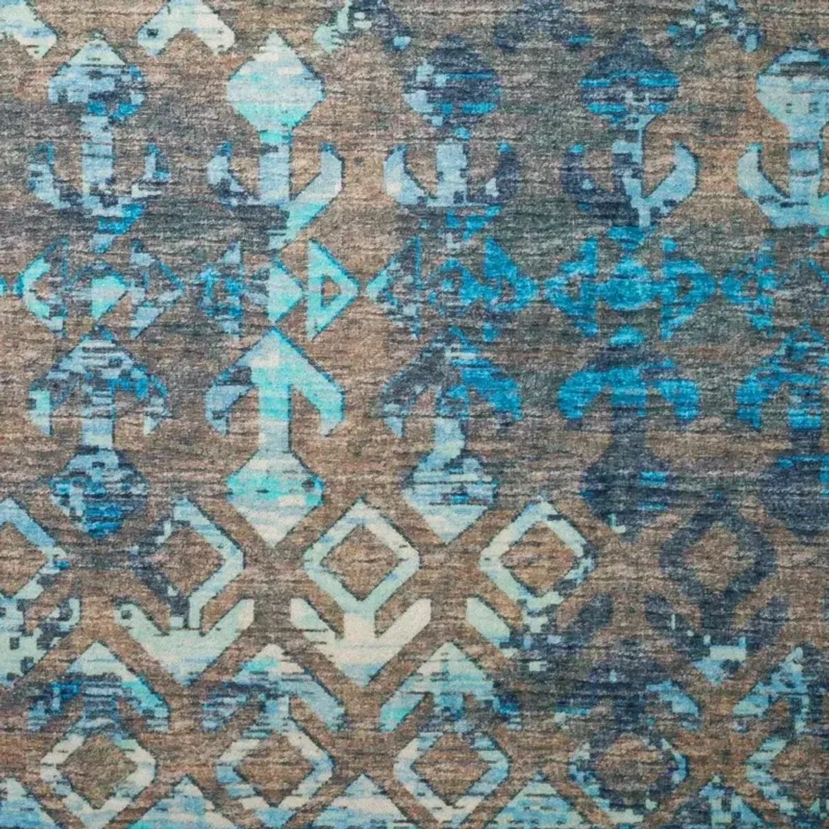 Dalyn Tribal Arrow Motif Brisbane 5'X8' Area Rug in Distressed Blue Tones