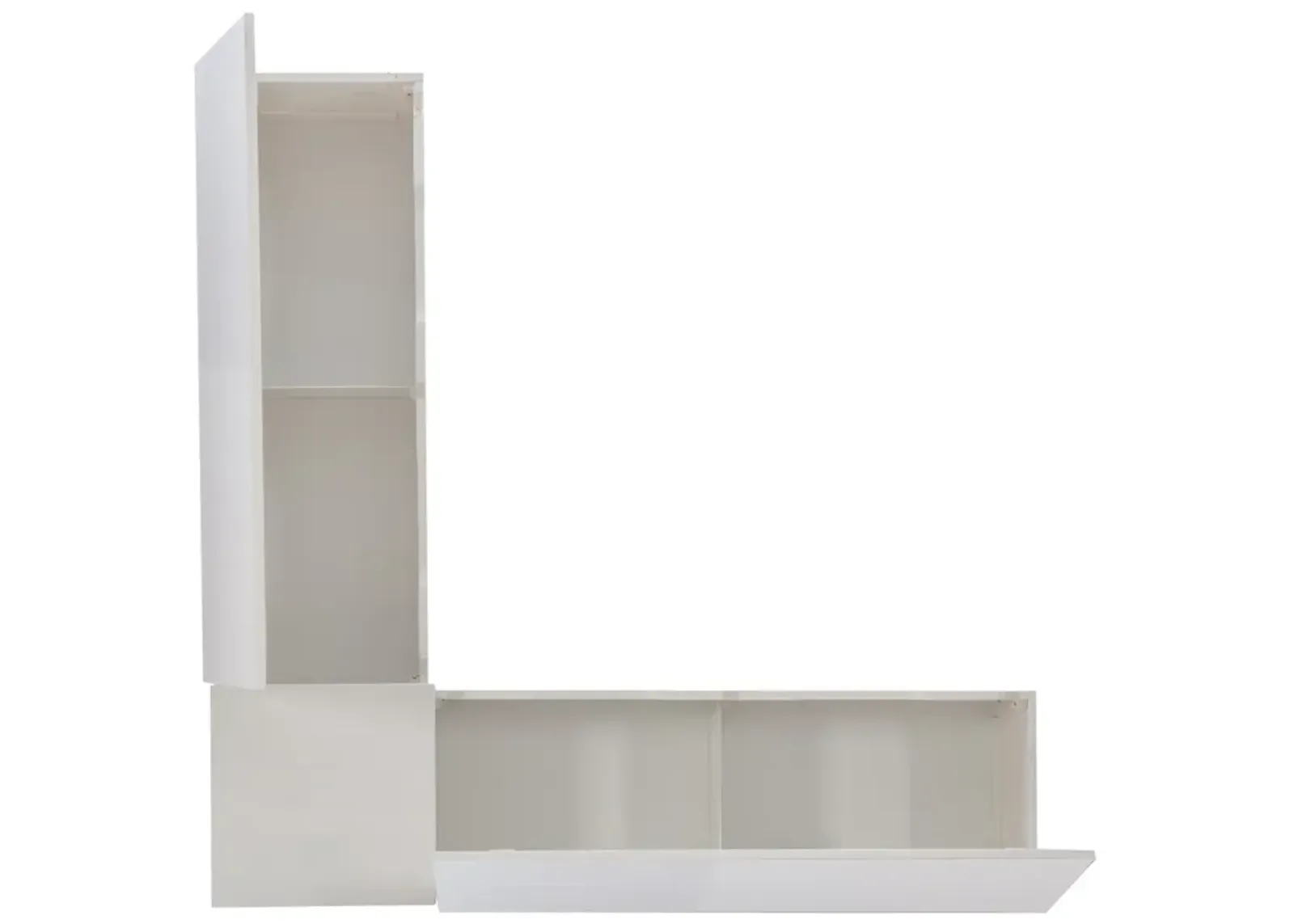 Linon Tobin Backless Corner Breakfast Nook White