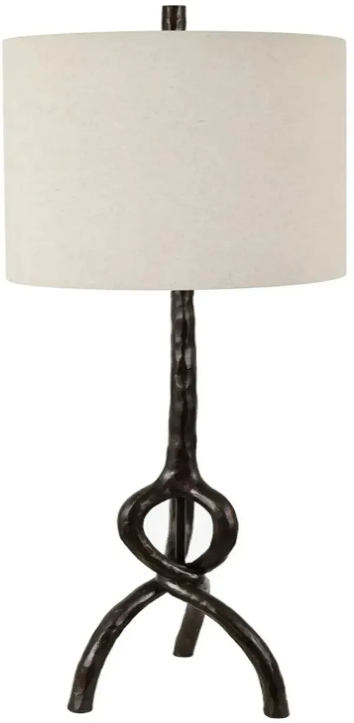 Crestview Twisted Root 2-Piece Black Table Lamp Set