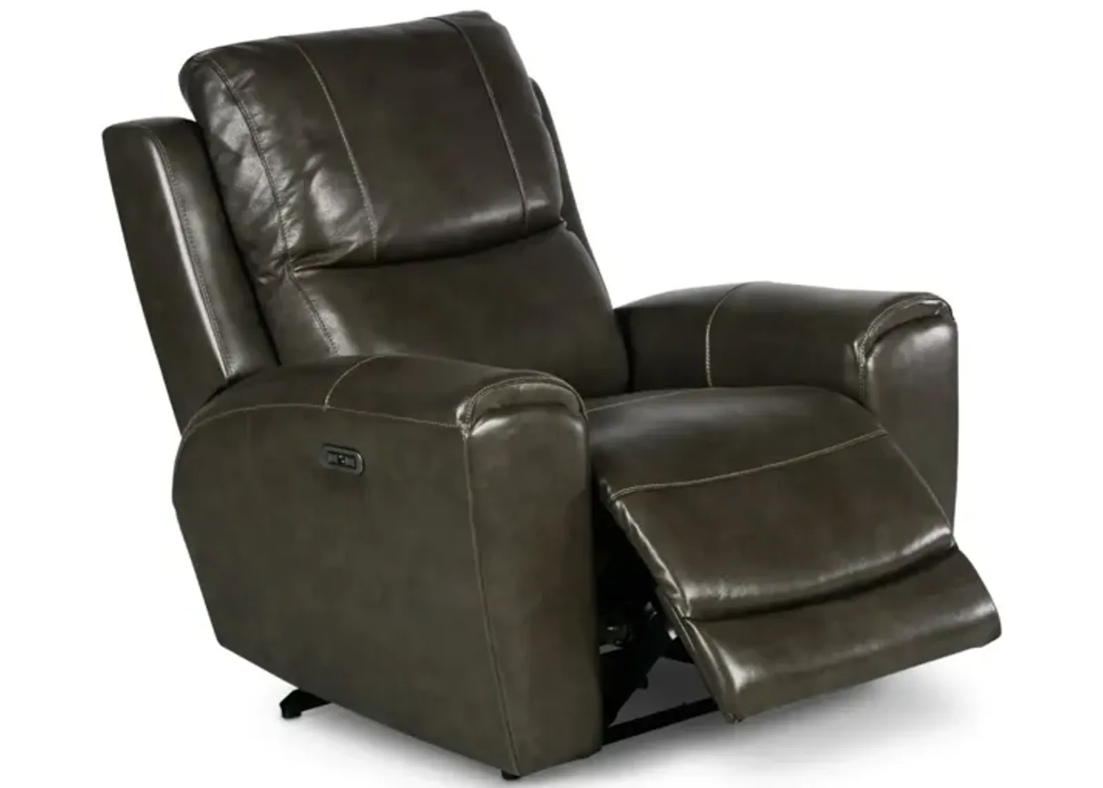 Laurel Grey Dual-Power Recliner Chair