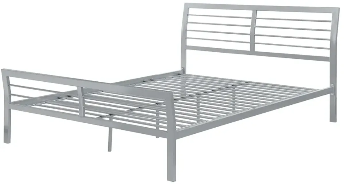 Coaster Cooper Metal Queen Open Frame Bed Silver