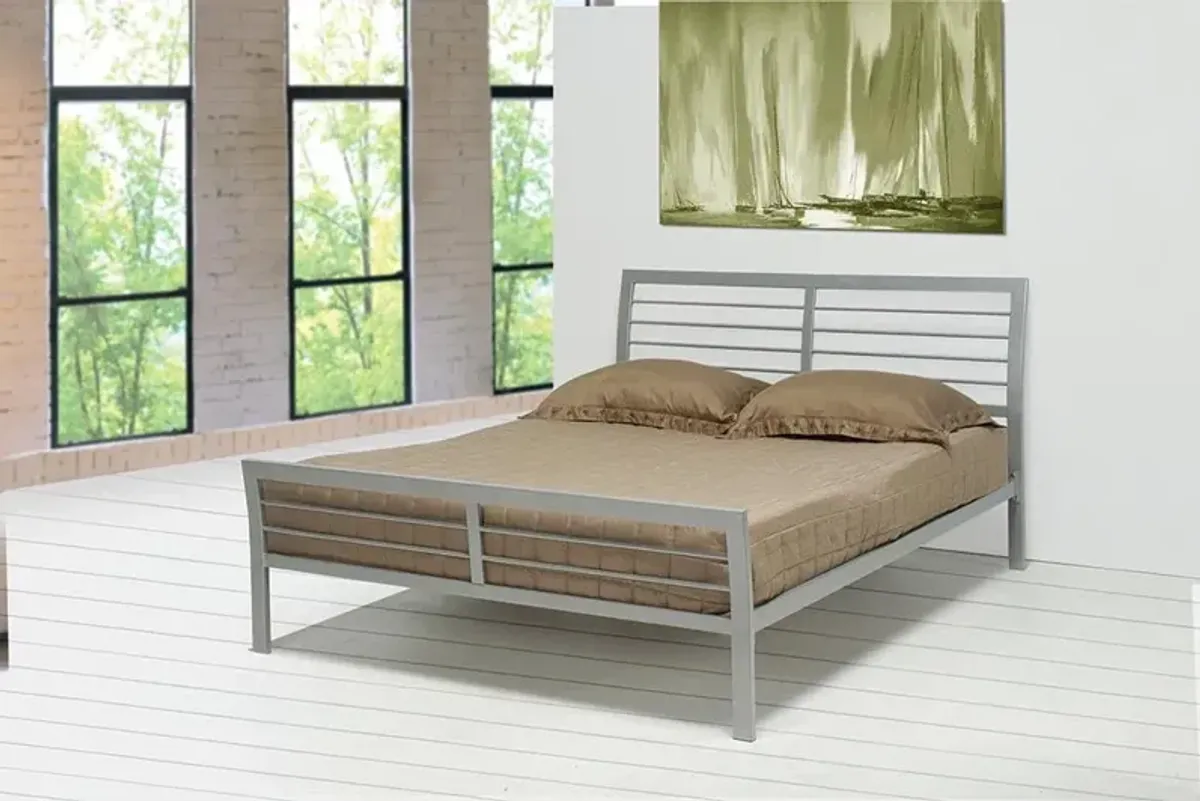 Coaster Cooper Metal Queen Open Frame Bed Silver