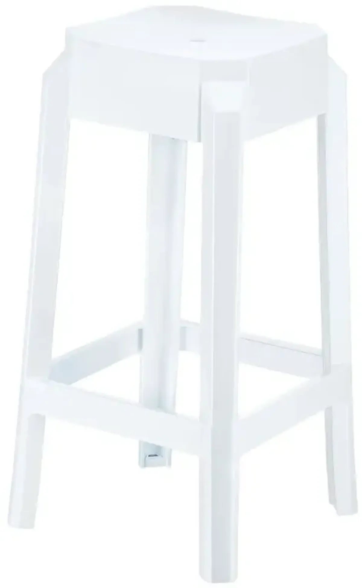 Compamia Fox Polycarbonate Counter Stool Glossy White