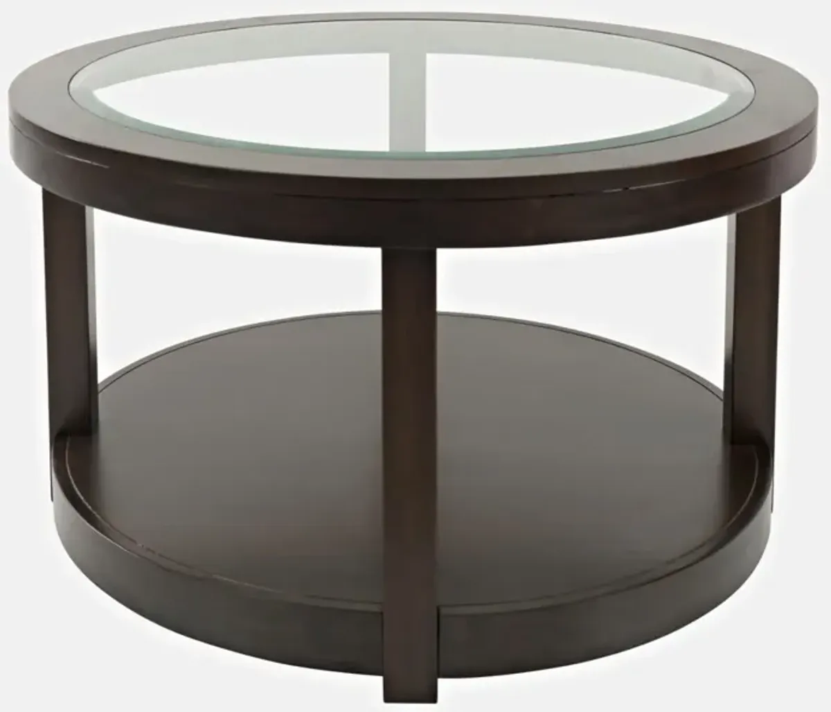 URBAN ICON ROUND CASTERED COCKTAL TABLE MERLOT