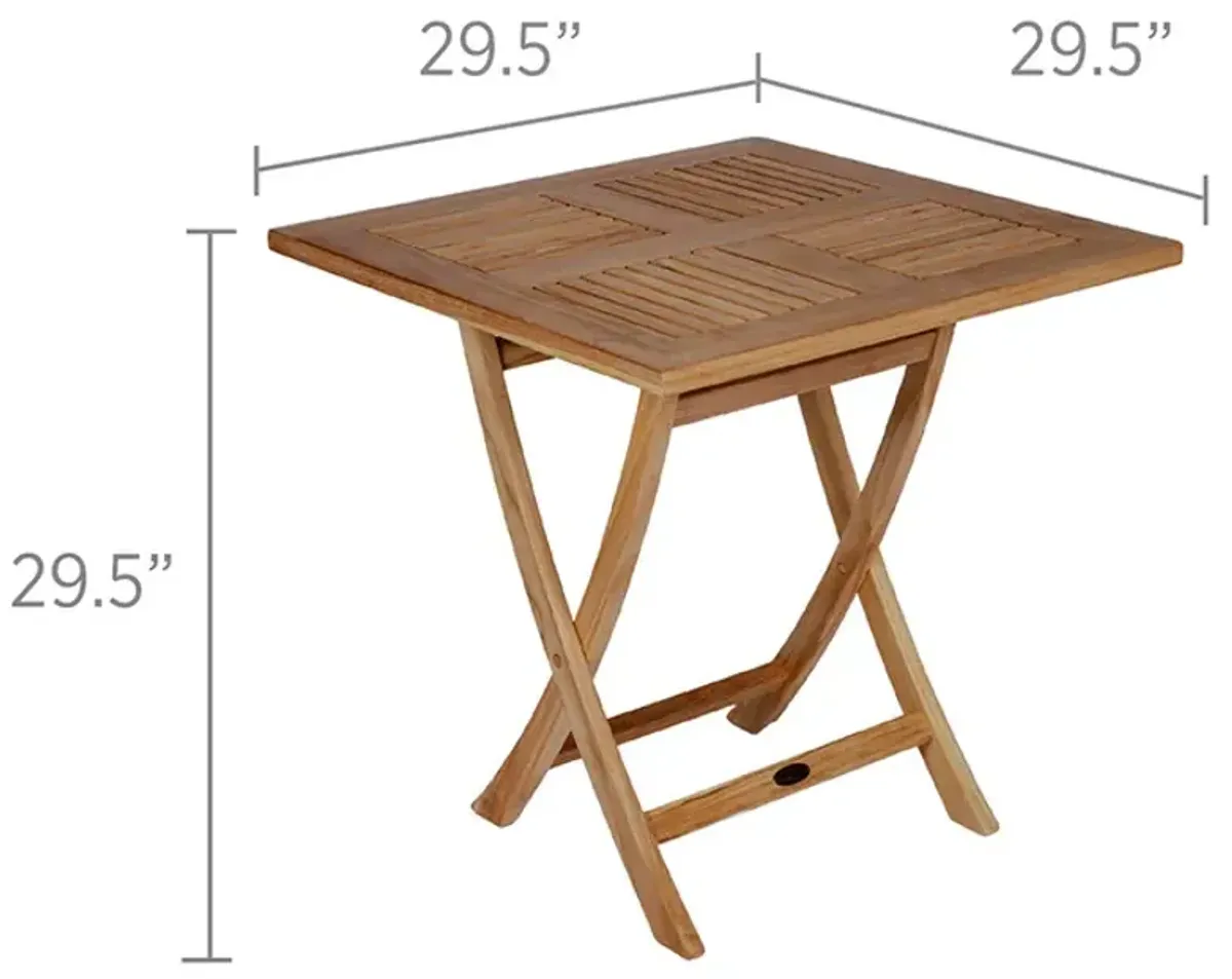 MEDIUM SAILOR OUTDOOR SQUARE FOLDING TABLE