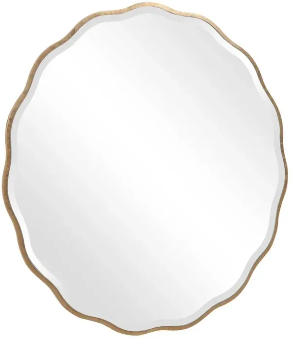 Uttermost Aneta Gold Round Mirror