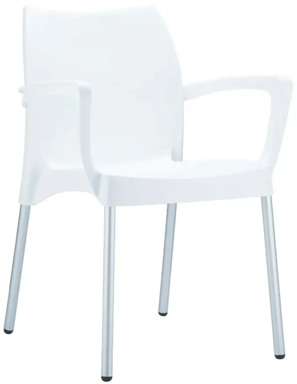 Compamia Dolce Resin Outdoor Arm Patio Chair White