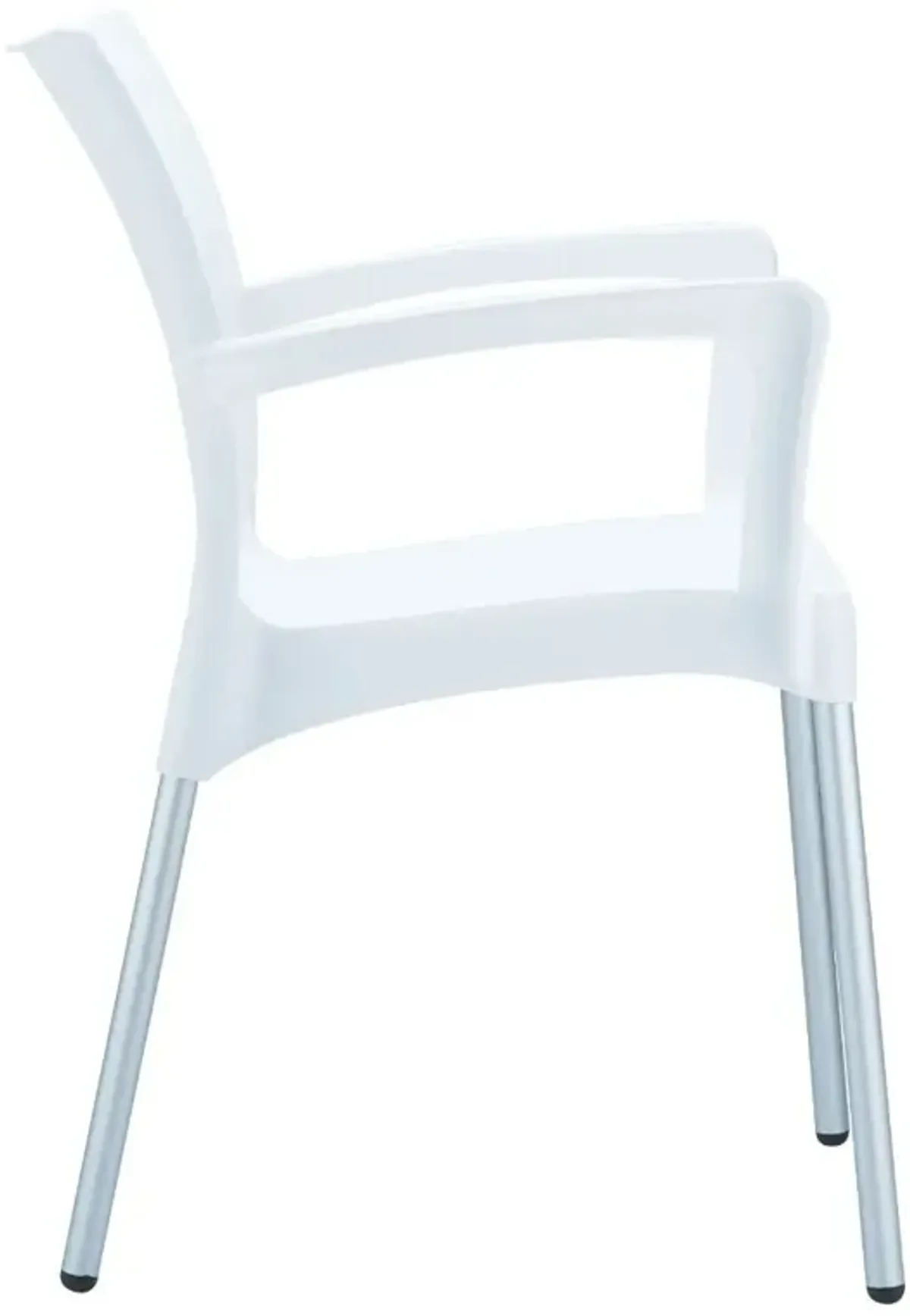 Compamia Dolce Resin Outdoor Arm Patio Chair White