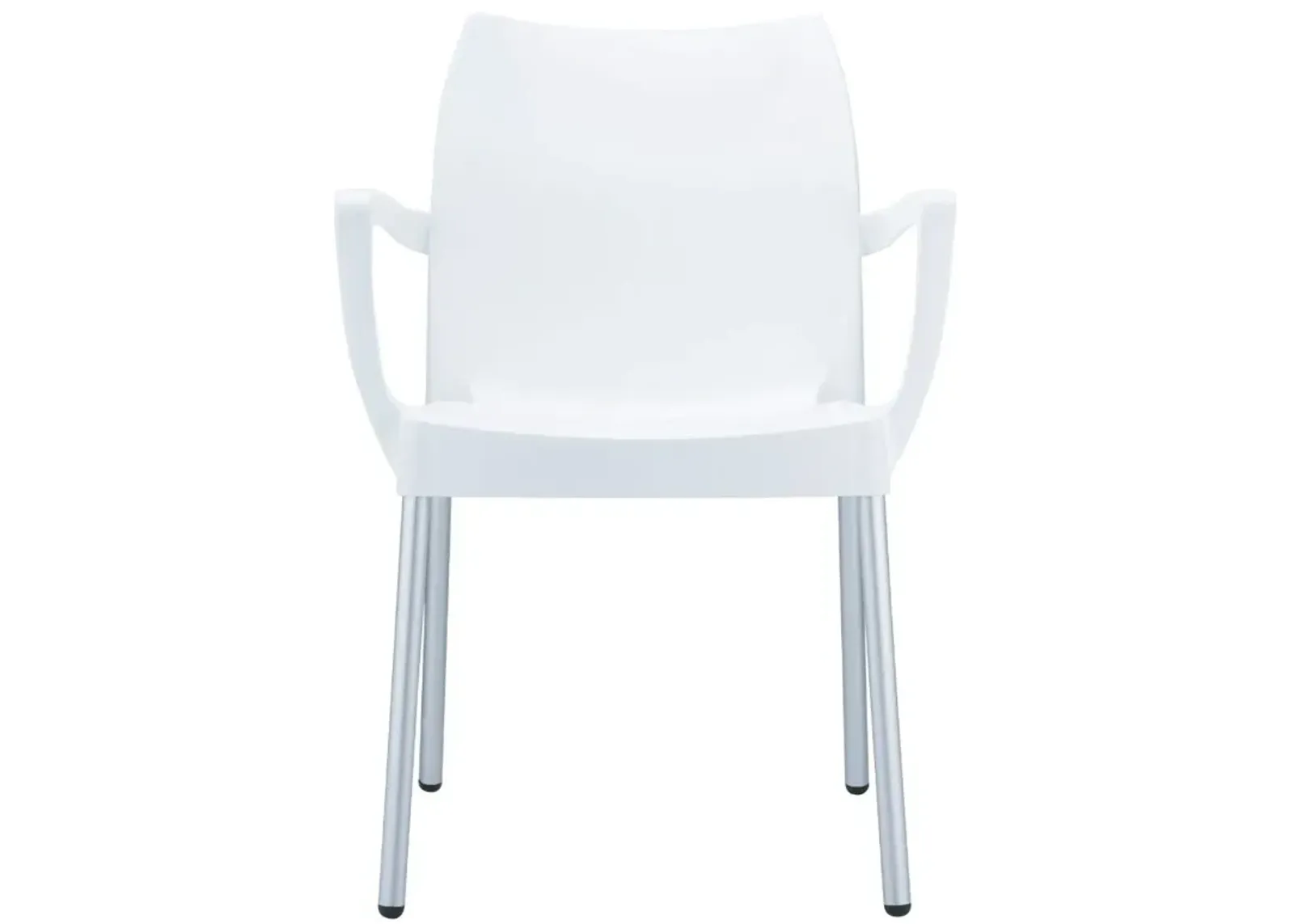 Compamia Dolce Resin Outdoor Arm Patio Chair White